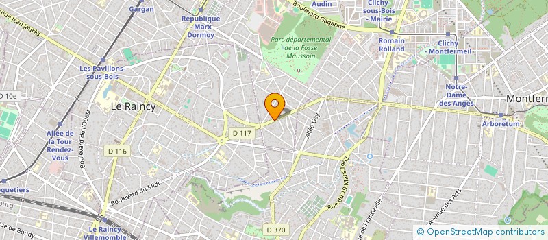 localisation de l'entreprise TES DEUX MAINS à CLICHY-SOUS-BOIS