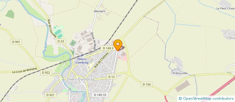 localisation de l'entreprise TESIVRA à ILLIERS-COMBRAY
