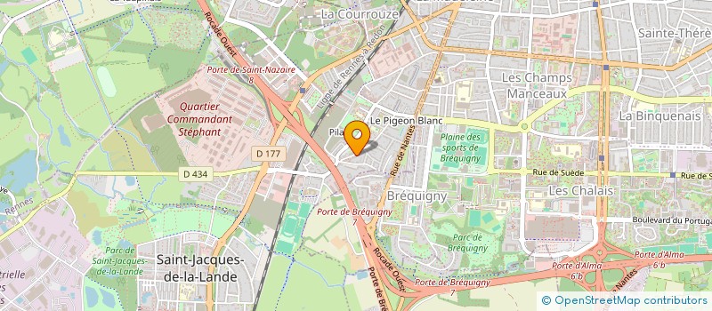 localisation de l'entreprise TESKAD  SAINT-JACQUES-DE-LA-LANDE