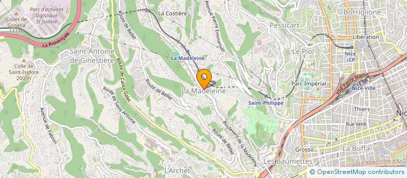 localisation de l'entreprise TESLAZUR TRANSFER à NICE