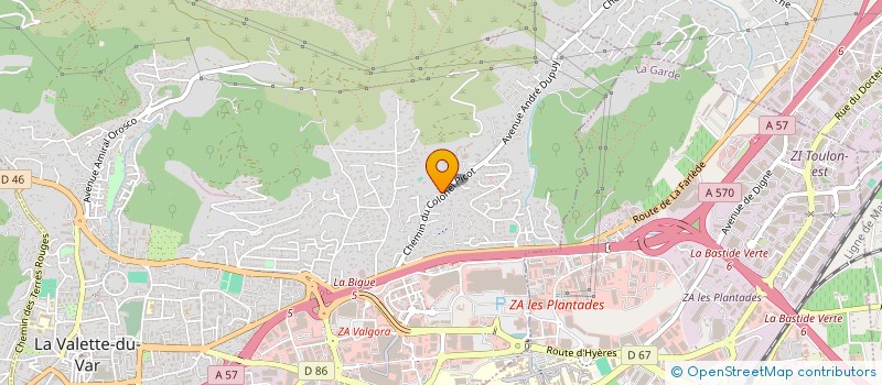 localisation de l'entreprise TESLOR à LA VALETTE-DU-VAR