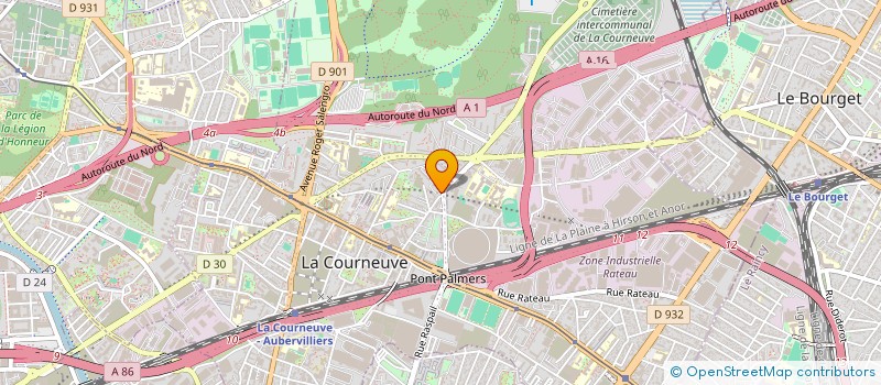 localisation de l'entreprise TESNIME à LA COURNEUVE