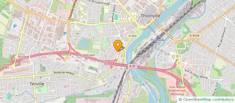 localisation de l'entreprise TESORAX  METZ