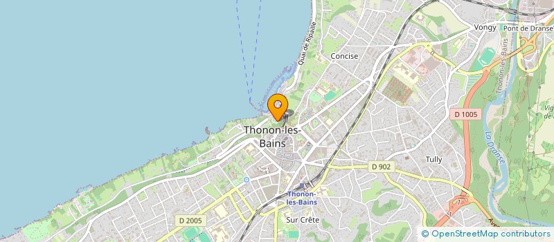 localisation de l'entreprise TESORIS  THONON-LES-BAINS