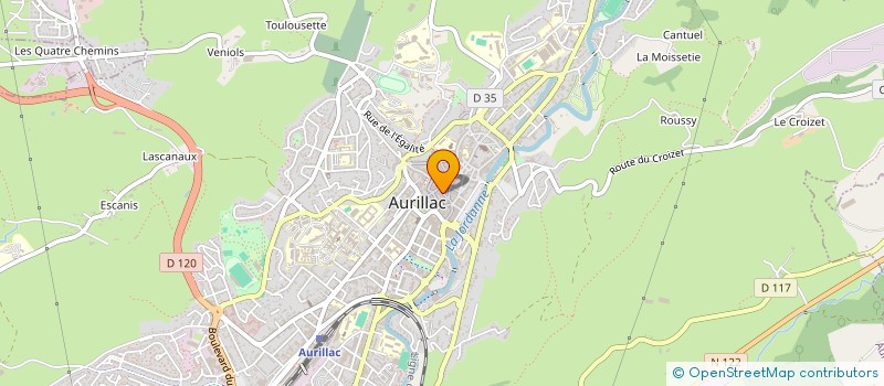 localisation de l'entreprise TESS à AURILLAC
