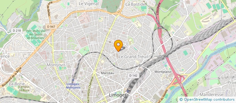 localisation de l'entreprise TESS à LIMOGES