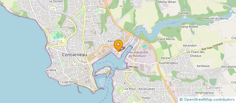 localisation de l'entreprise TESS  CONCARNEAU