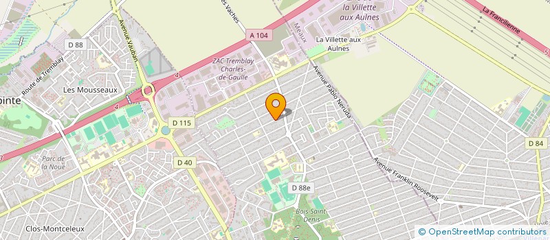 localisation de l'entreprise TESS RJM à TREMBLAY-EN-FRANCE