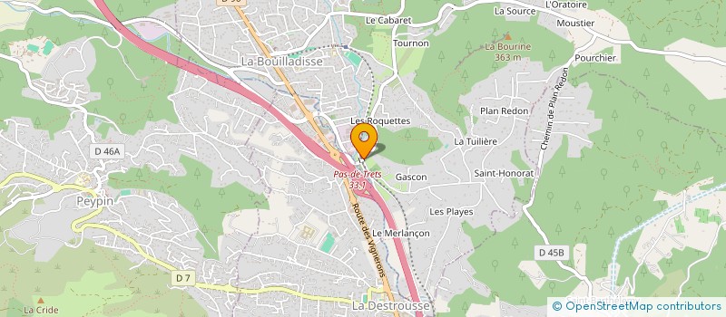 localisation de l'entreprise TESSA BEAUTY BARBER'S  LA BOUILLADISSE