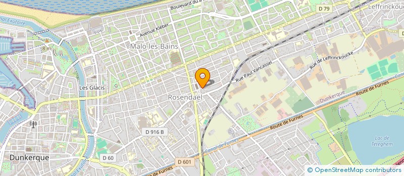 localisation de l'entreprise TESSA LUMIERE à DUNKERQUE