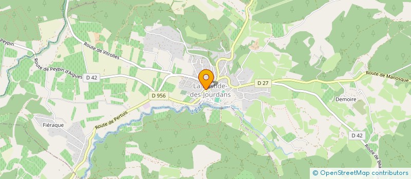 localisation de l'entreprise TESSAMA  LA BASTIDE-DES-JOURDANS