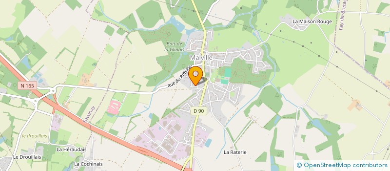 localisation de l'entreprise TESSELEC  MALVILLE