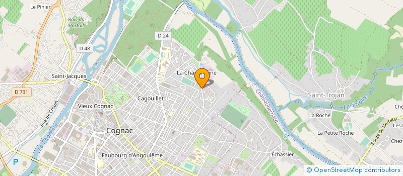 localisation de l'entreprise TESSENDIER ET FILS à COGNAC
