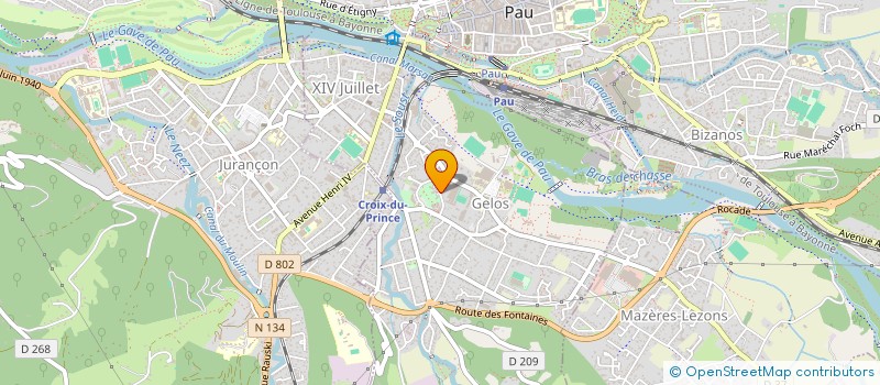 localisation de l'entreprise TESSENTIEL  GELOS