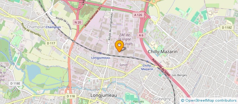 localisation de l'entreprise TESSI EDITIQUE à LONGJUMEAU