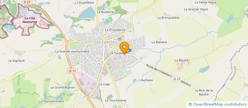 localisation de l'entreprise TESSIER à LES EPESSES