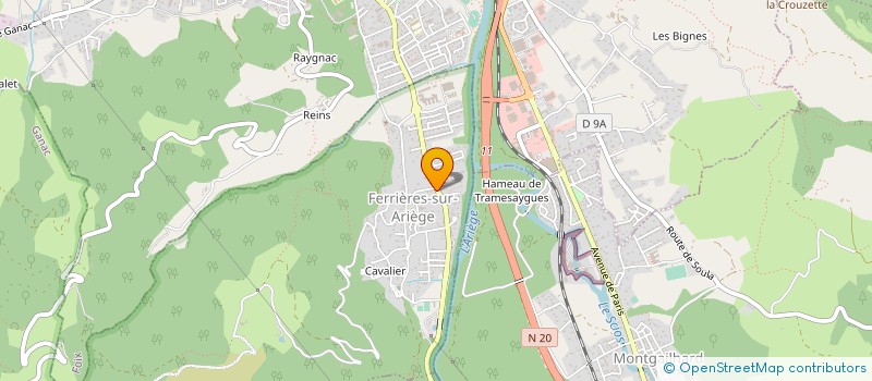 localisation de l'entreprise TESSIER  FERRIERES-SUR-ARIEGE