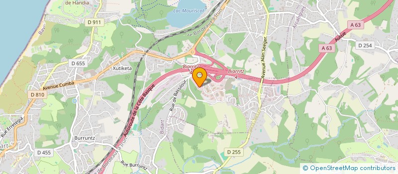 localisation de l'entreprise TESSIER ASHPOOL FINANCES  BIDART