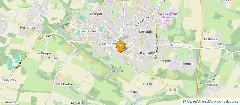 localisation de l'entreprise TESSIER B & TERRAS YVES à QUESTEMBERT