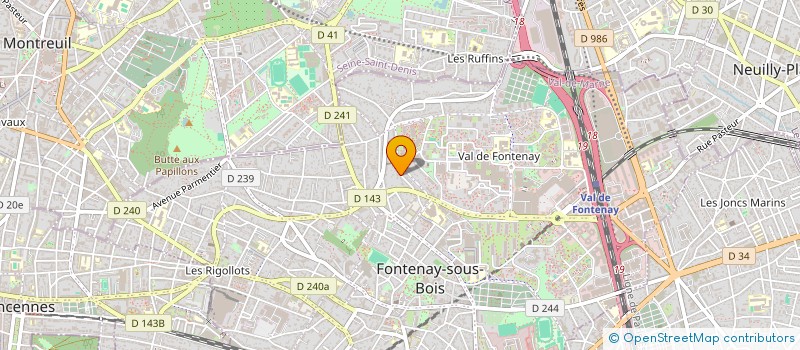 localisation de l'entreprise TESSIER-CHORON à FONTENAY-SOUS-BOIS