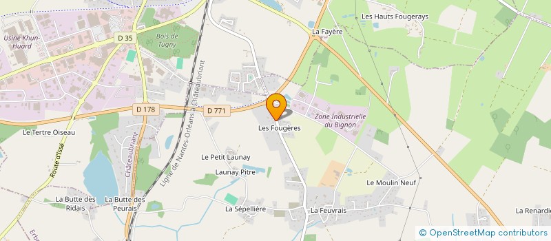 localisation de l'entreprise TESSIER CONSEIL PATRIMOINE  ERBRAY