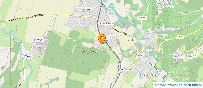 localisation de l'entreprise TESSIER ERIC TRAVAUX PUBLICS  DOMBLANS