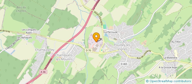 localisation de l'entreprise TESSIER IMMO  POUILLEY-LES-VIGNES