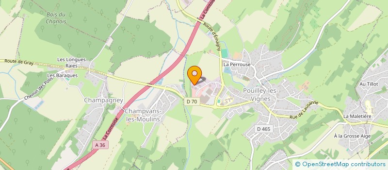 localisation de l'entreprise TESSIER INVEST  POUILLEY-LES-VIGNES