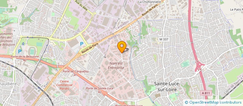 localisation de l'entreprise TESSIER LUMINAIRES à NANTES