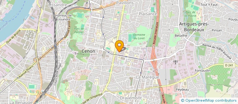 localisation de l'entreprise TESSIER MICHEL & SALVAT CHRISTIAN  CENON