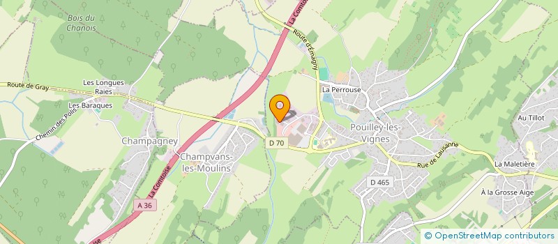 localisation de l'entreprise TESSIER RENOVATION  POUILLEY-LES-VIGNES