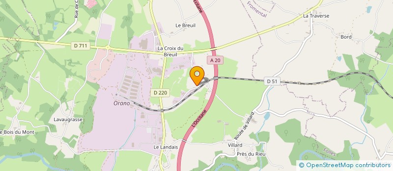 localisation de l'entreprise TESSIER TRANSPORTS à FROMENTAL