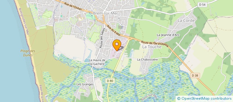 localisation de l'entreprise TESSON & BENOIT à BREM-SUR-MER