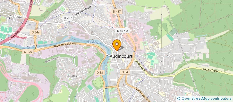 localisation de l'entreprise TESSYA  AUDINCOURT