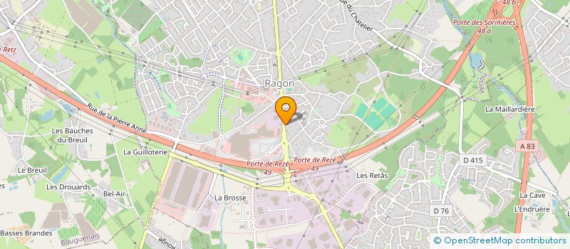 localisation de l'entreprise TEST AUTO CONTROLE OUEST à REZE