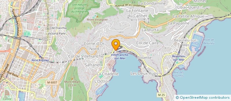 localisation de l'entreprise TESTA D'OR à VILLEFRANCHE-SUR-MER
