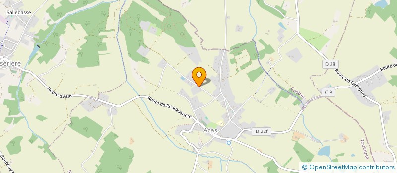 localisation de l'entreprise TESTA TP  AZAS