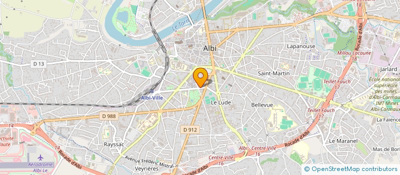 localisation de l'entreprise TESTANIERE ET BENEZECH à ALBI