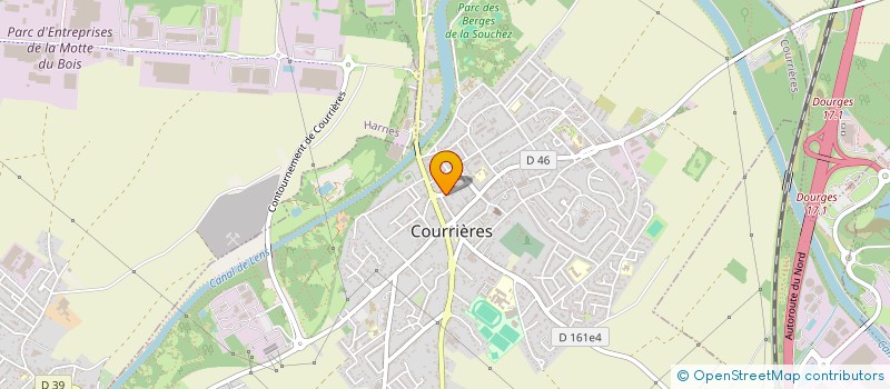 localisation de l'entreprise TESTELIN à COURRIERES