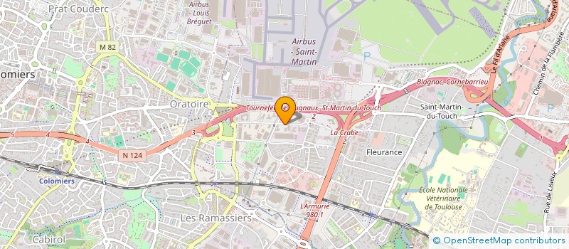 localisation de l'entreprise TESTIA à TOULOUSE