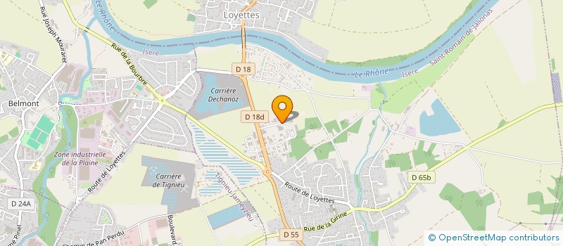 localisation de l'entreprise TESTON  HIERES-SUR-AMBY