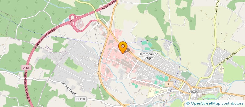 localisation de l'entreprise TESTOUTIL SA à BAZAS