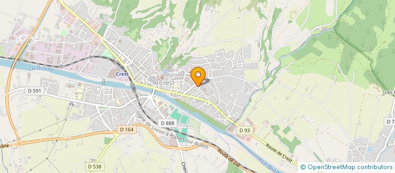 localisation de l'entreprise TESTUDINE  CREST