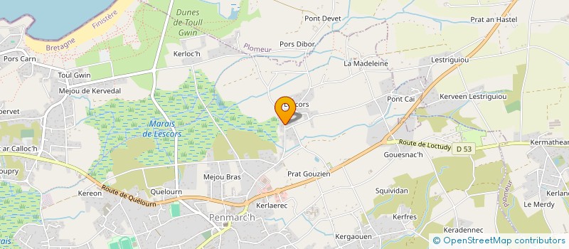 localisation de l'entreprise TESVINA  PENMARCH