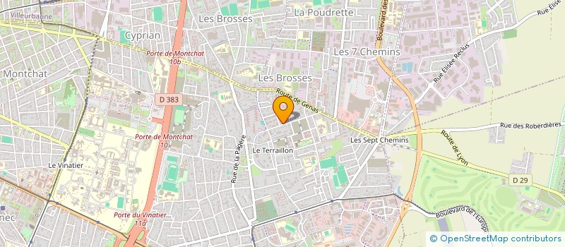 localisation de l'entreprise TESZU à BRON