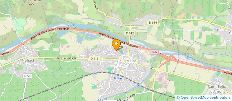 localisation de l'entreprise TET MEDITERRANEE  MILLAS