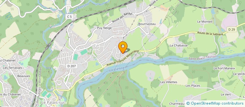 localisation de l'entreprise TETADISTRIBUTION à LE PALAIS-SUR-VIENNE