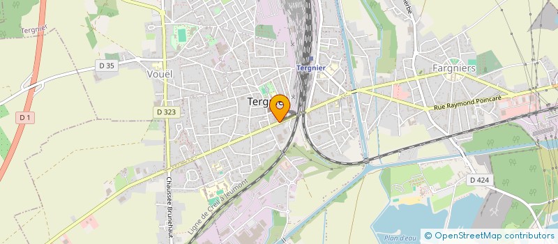 localisation de l'entreprise TETARD-MASCRET à TERGNIER