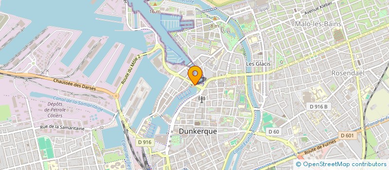localisation de l'entreprise TETART  DUNKERQUE