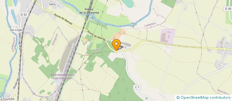 localisation de l'entreprise TETAUD PASCAL à MANSLE-LES-FONTAINES